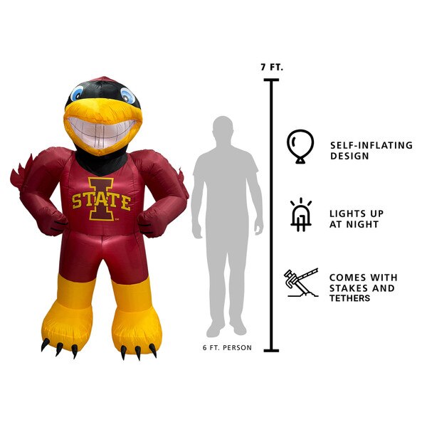 Inflatable Illuminated Mascot Cy (7'x3')